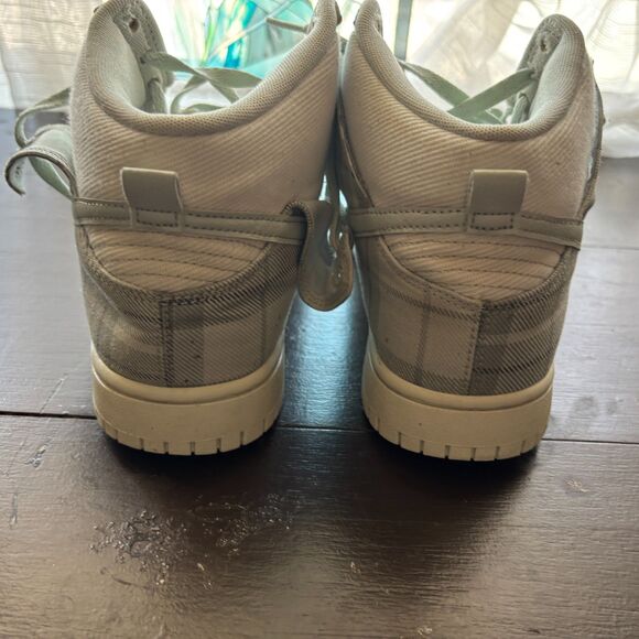 Nike Dunk High SE GS 'Mint Plaid' Size  9 - Picture 8 of 15